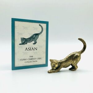 The Franklin Mint Curio Cabinet Cats - Asian
